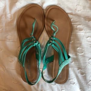 Madden girl Beaded flip flops